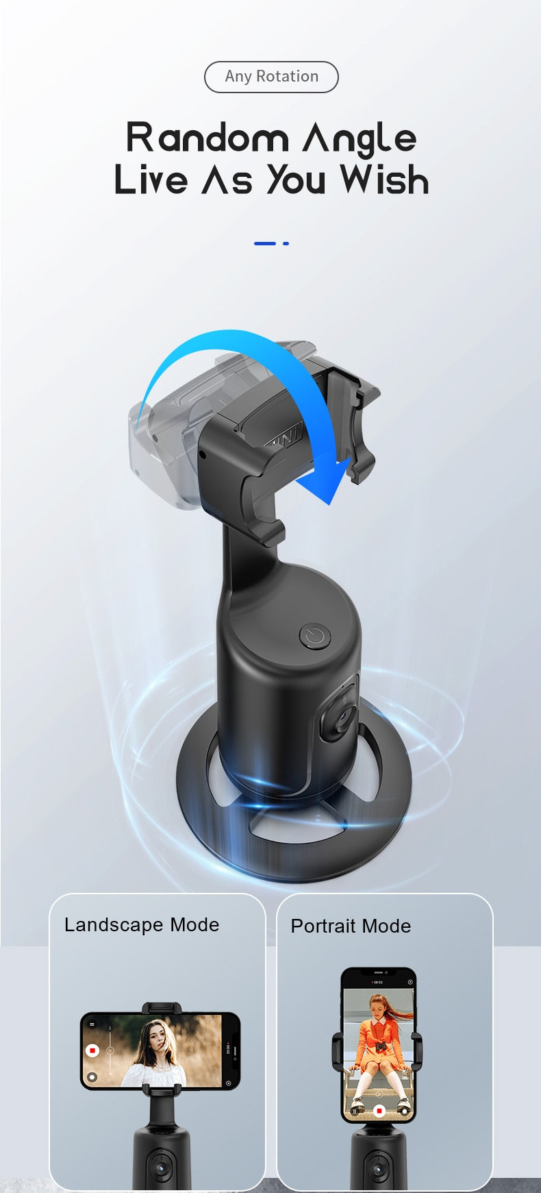 Smart 360° AI Selfie Stick