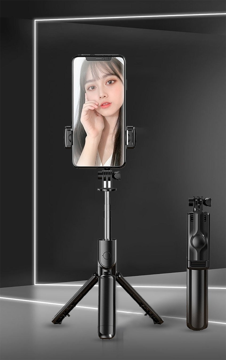 Retraceable Bluetooth Selfie Stick