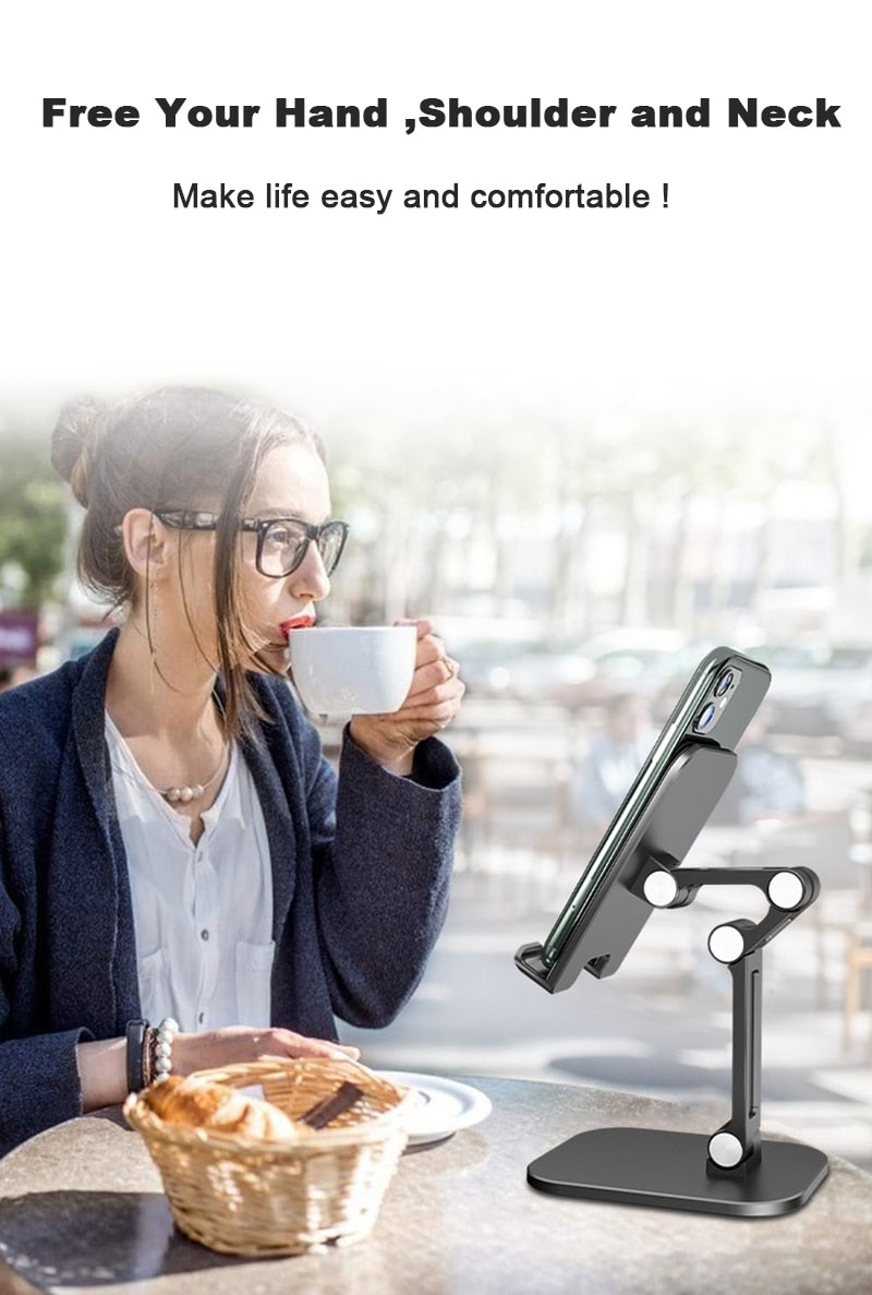 Three Sections Foldable Phone Holder