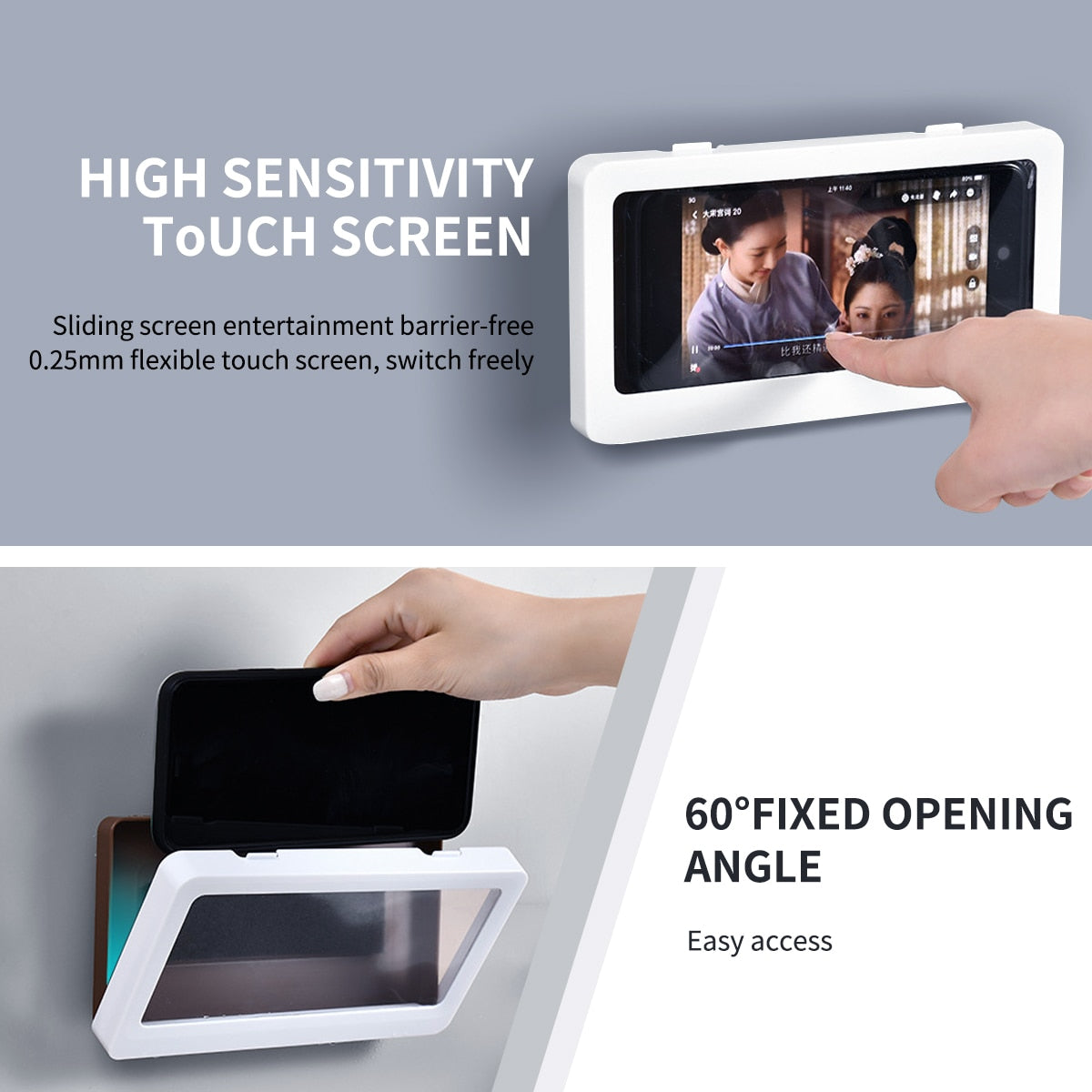 Waterproof Wall Phone Case Stand