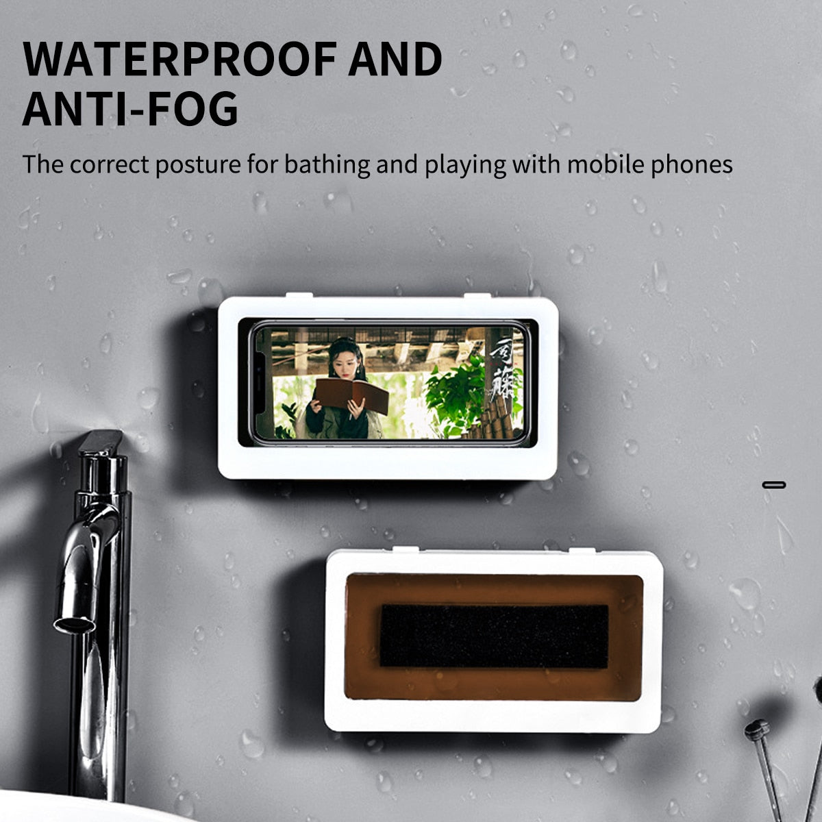 Waterproof Wall Phone Case Stand