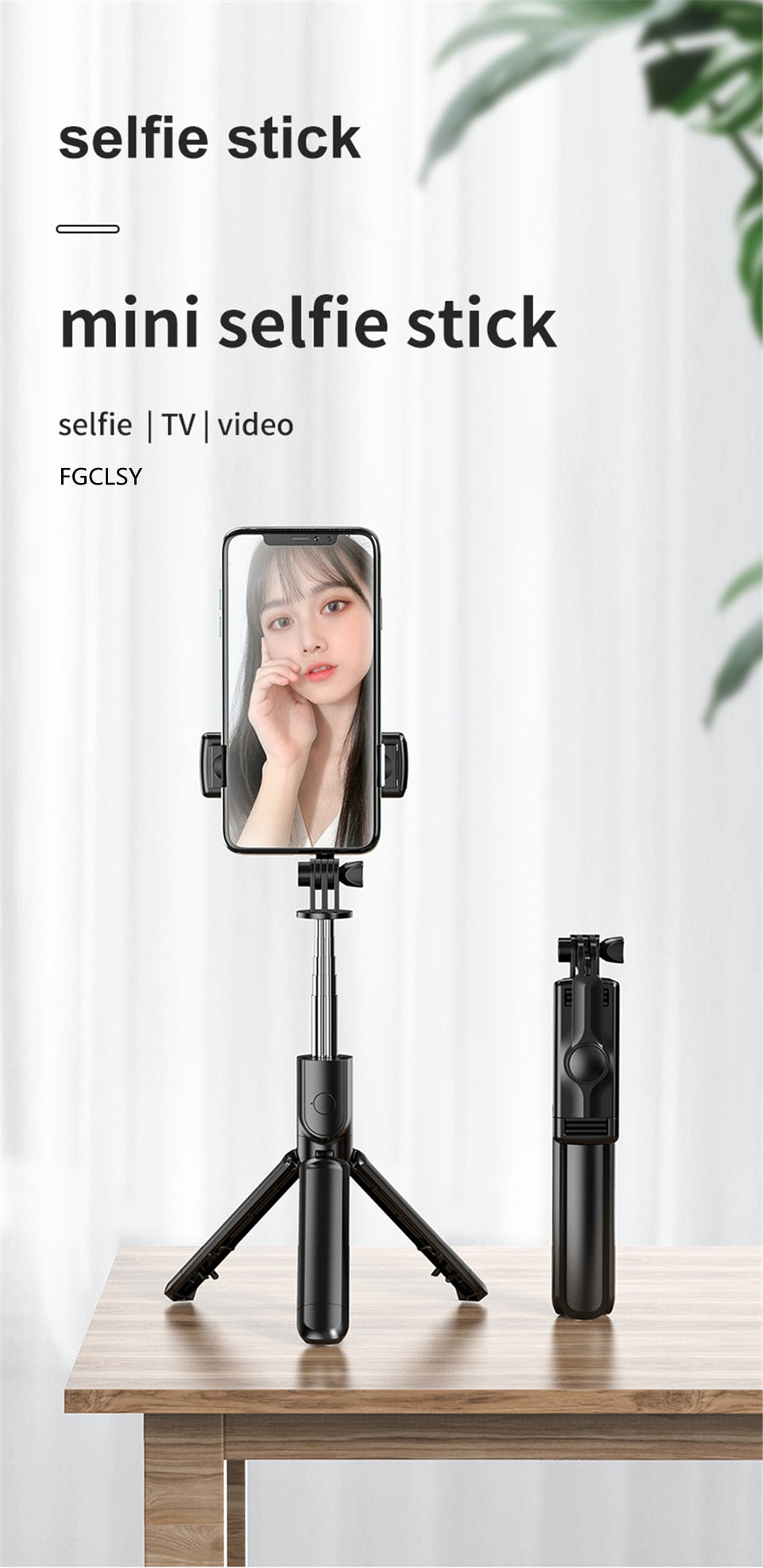 Retraceable Bluetooth Selfie Stick