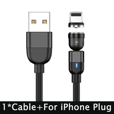 540° Rotate Magnetic Charging Cable